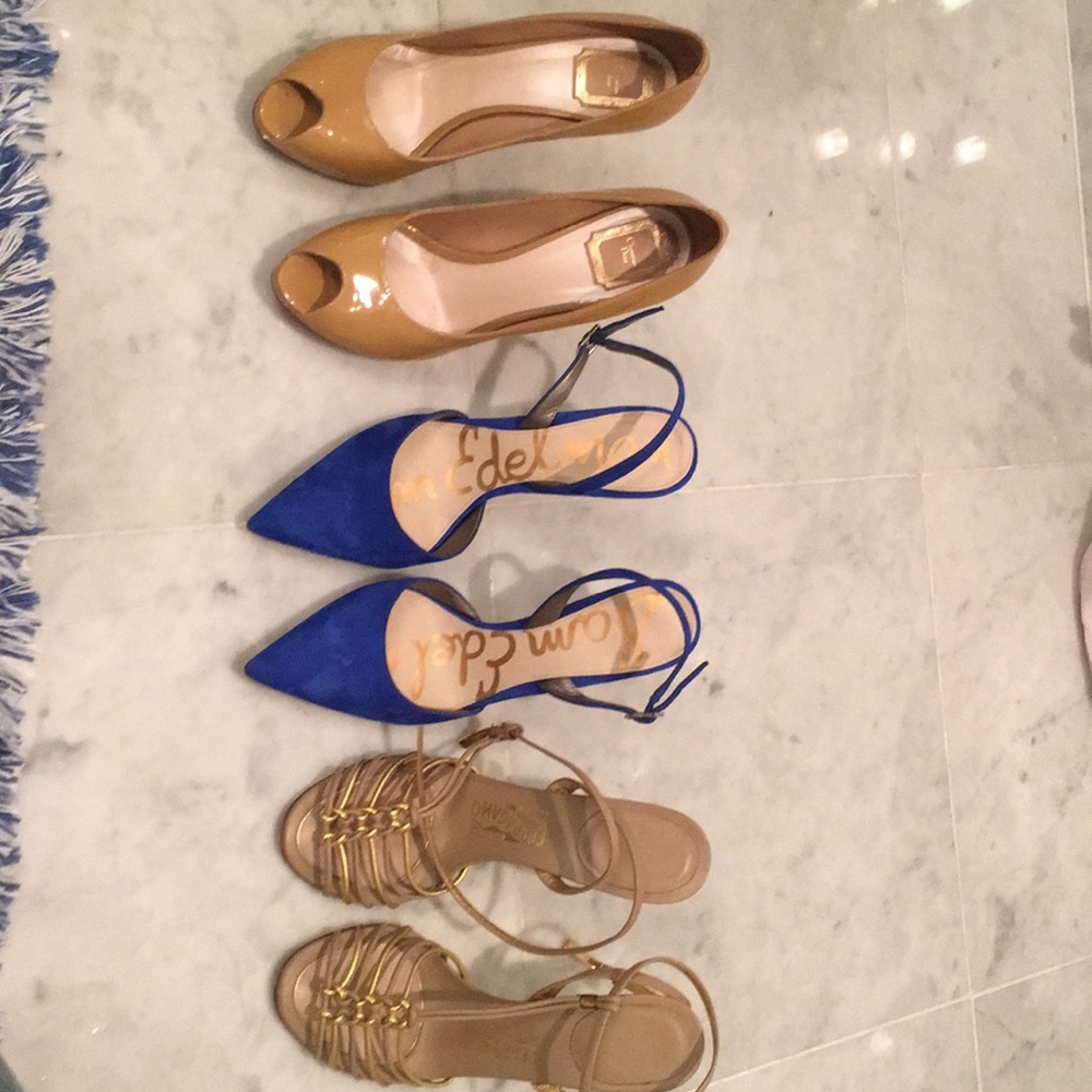 Three pairs of gorgeous pumps ...